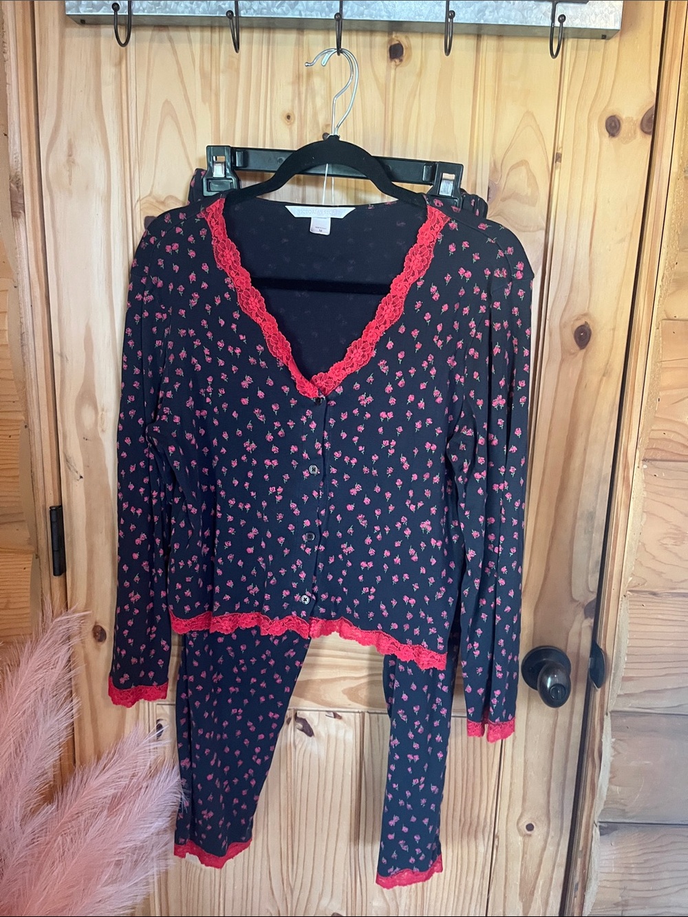 Victorias Secret Dainty Floral Lace PJ Set